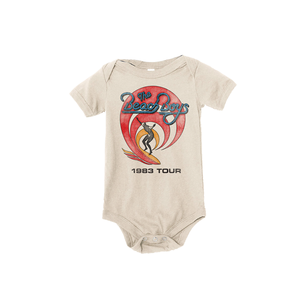 83 Tour Baby Onesie - The Beach Boys Official Store, image size:1000x1000
