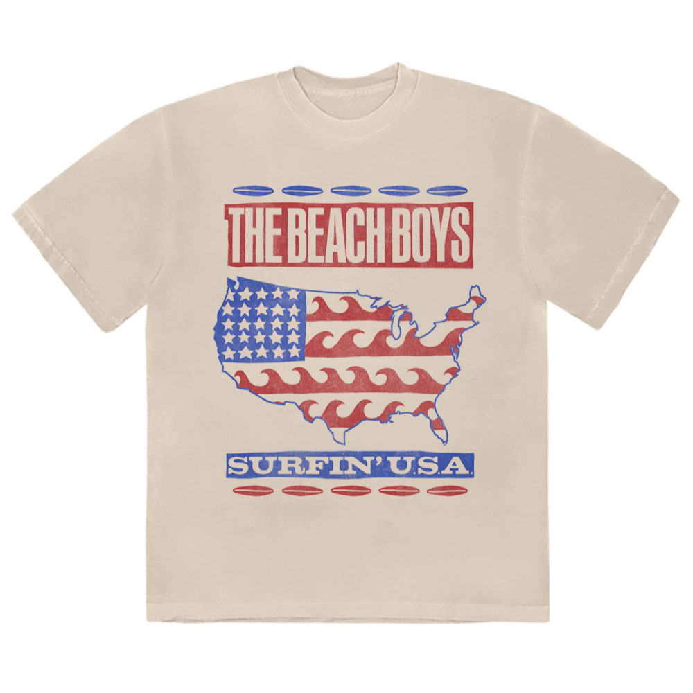 Surfin' USA Flag T-Shirt - The Beach Boys Official Store
