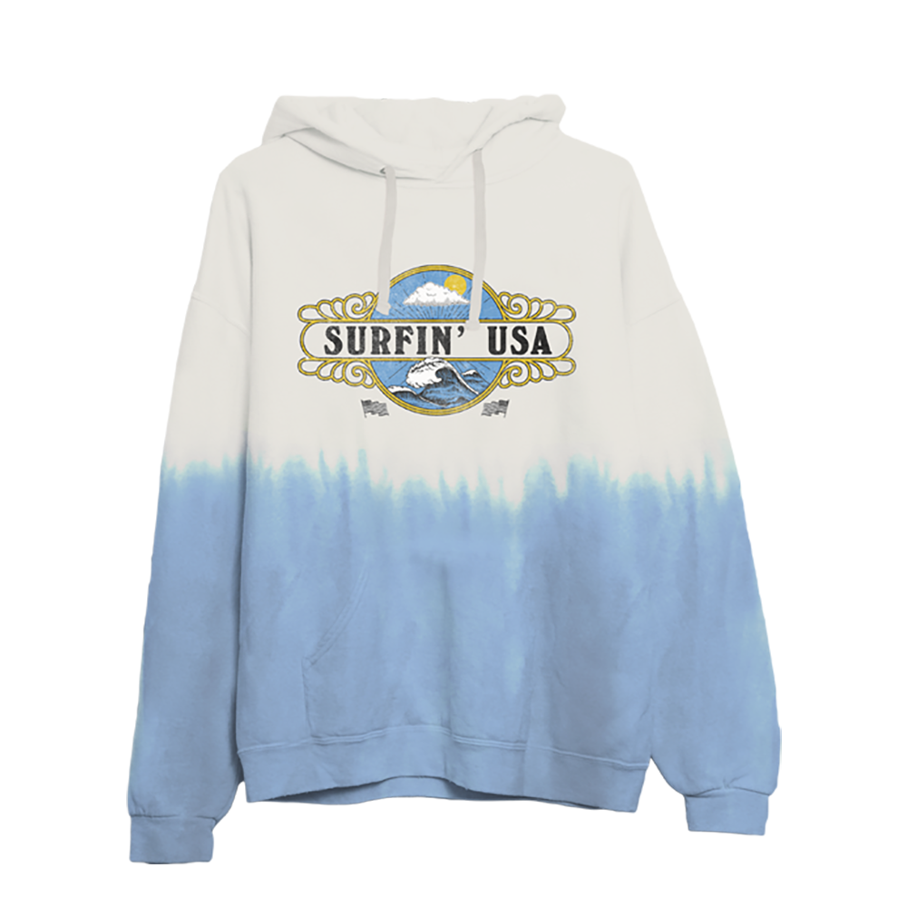 Surfin USA Tie Dye Hoodie The Beach Boys Official Store