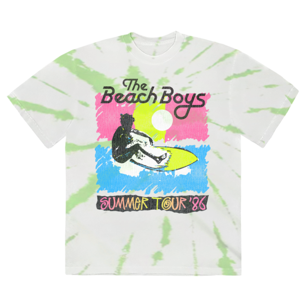 Summer Tour '86 Tie Dye TShirt The Beach Boys Official Store