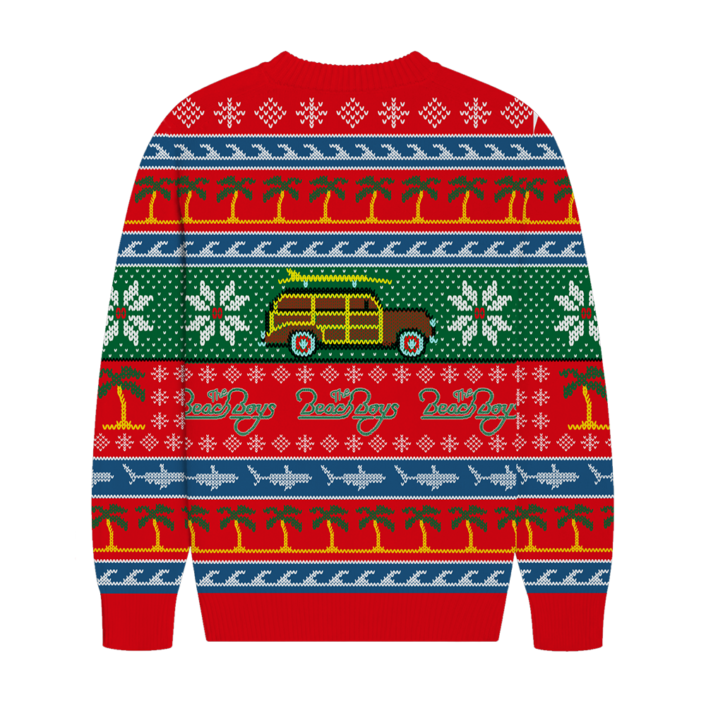 Beach Boys Holiday Sweater Back