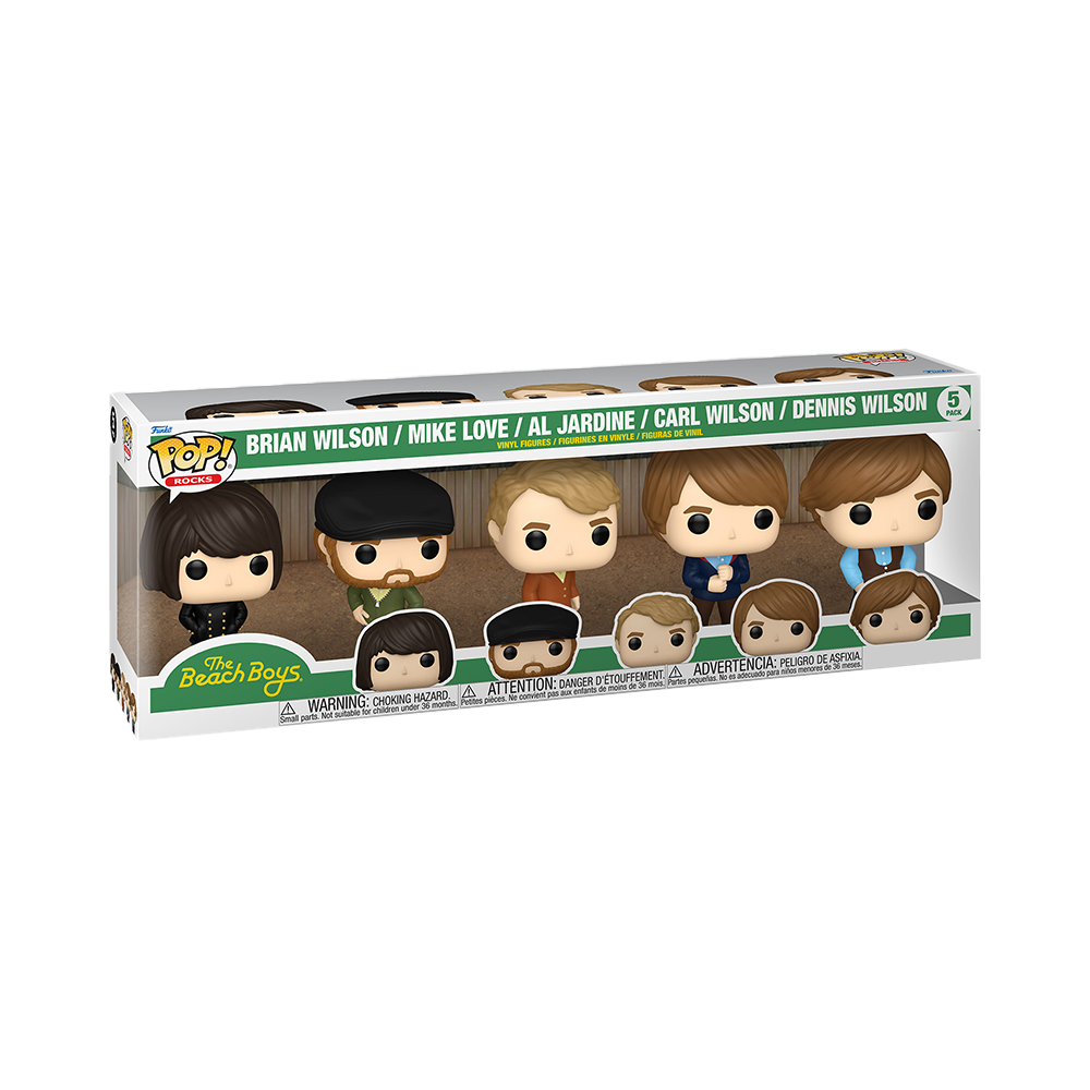 Funko Pop! Rocks: The Beach Boys - Brian Wilson, Mike Love, Al Jardine, Carl Wilson, And Dennis Wilson, 5-Pack : The Beach Boys