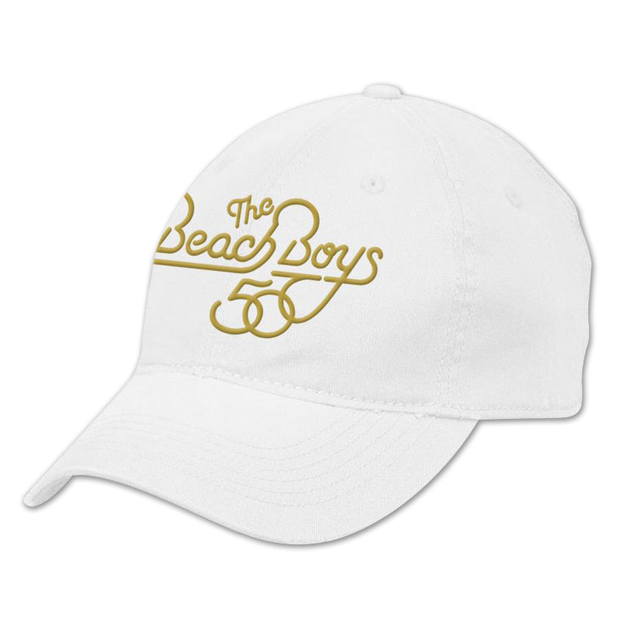 Beach Boys Yellow Logo White Hat